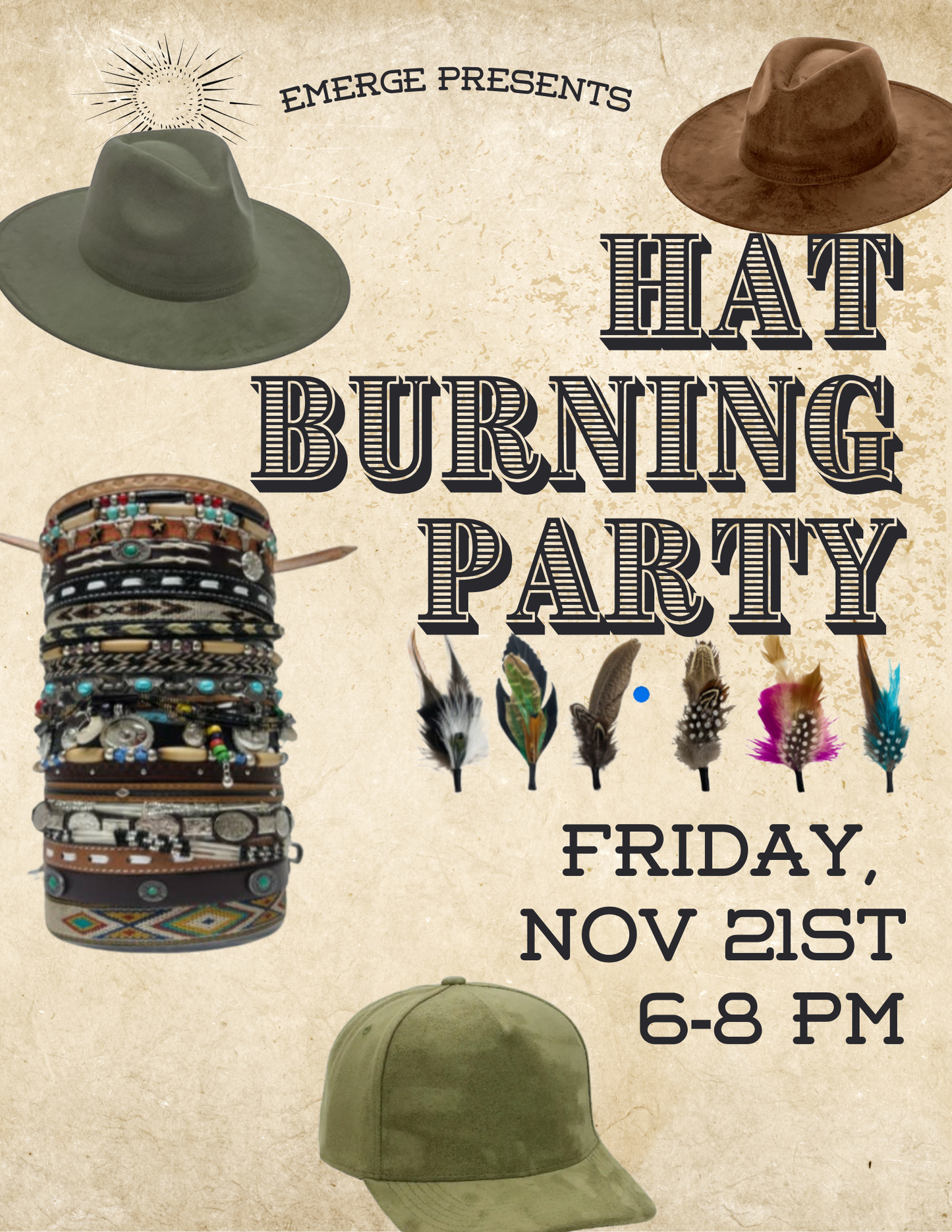 Hat Burning Party at Emerge