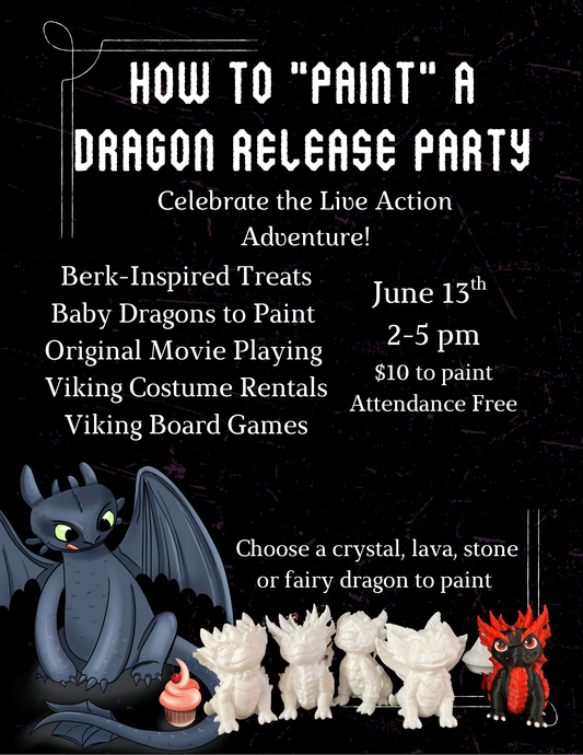 How to "Paint" your Dragon Release Party