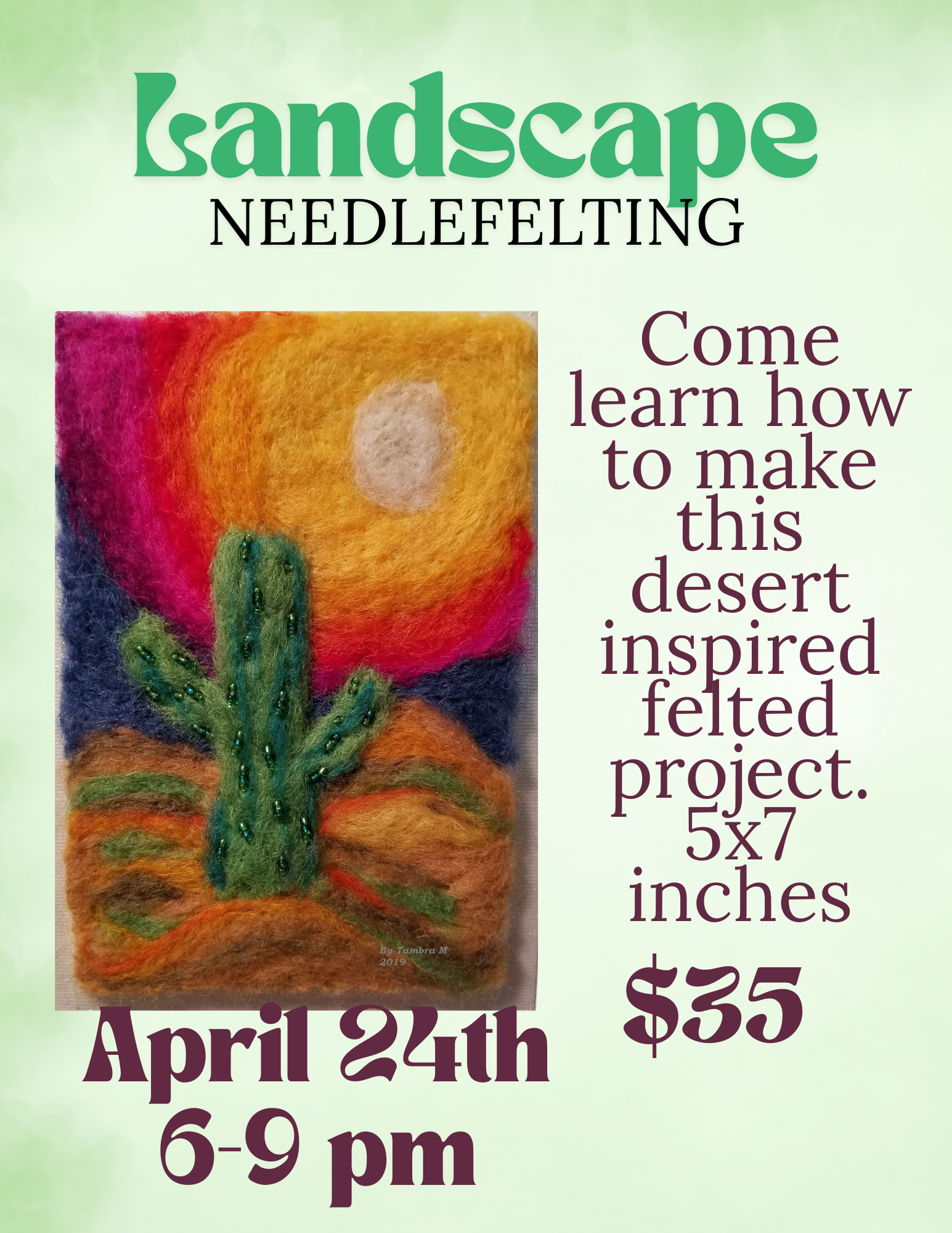 Landscape Needlefelting