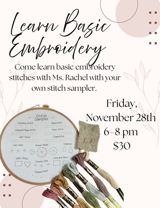 Basic Embroidery Stitches