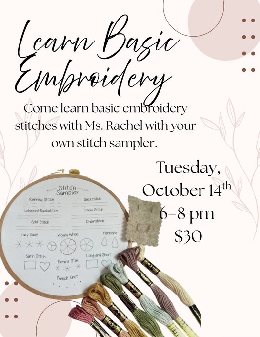 Basic Embroidery Stitches