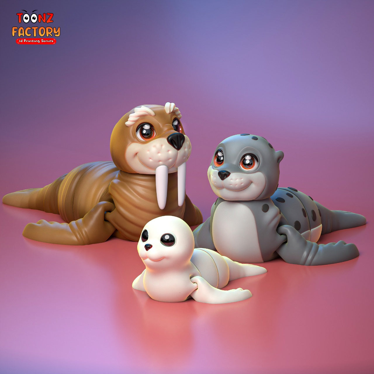Seal Family Paintable