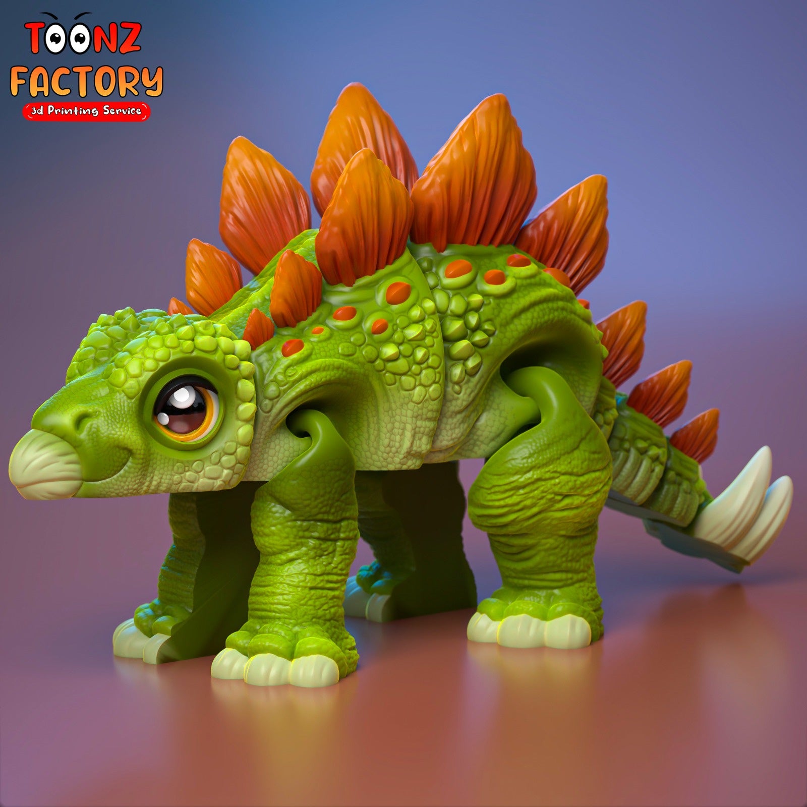 Paintable Stegosaurus