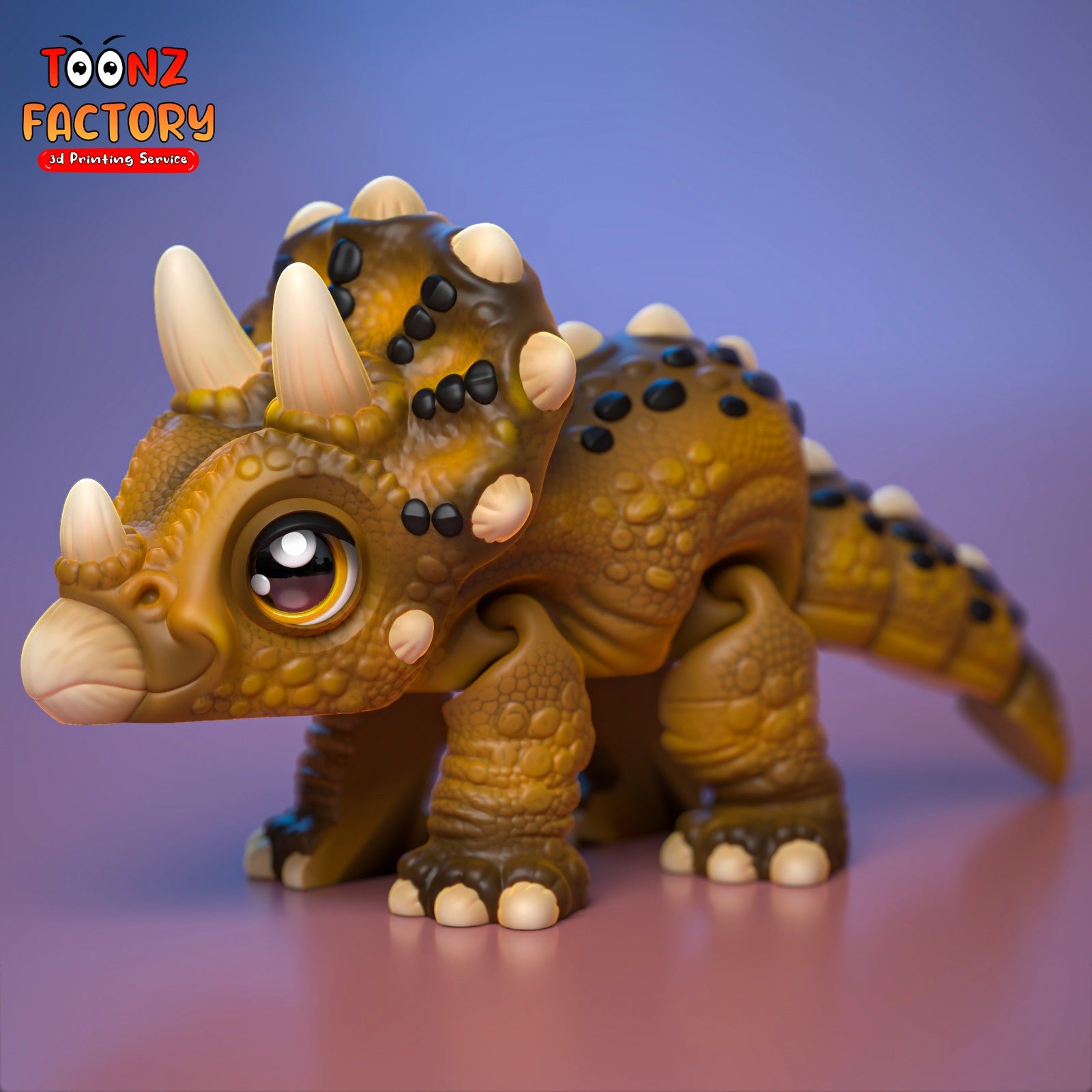 Paintable Triceratop