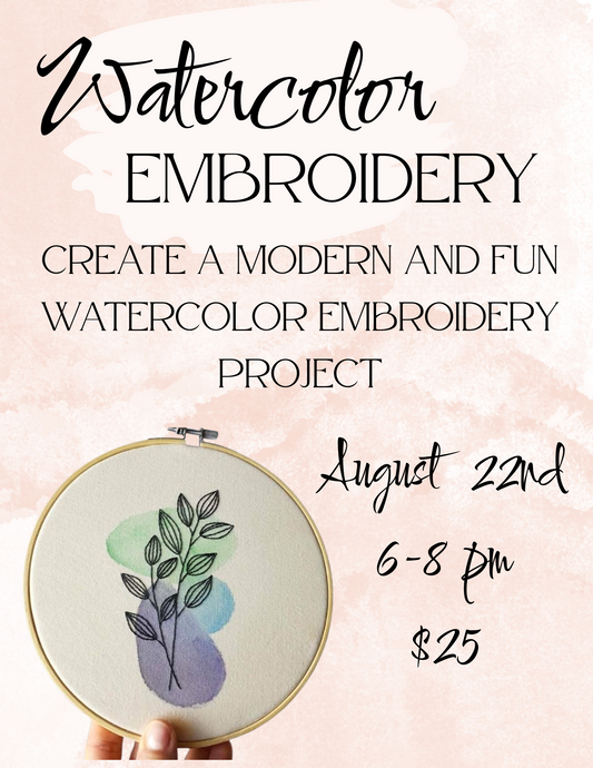 Watercolor Embroidery
