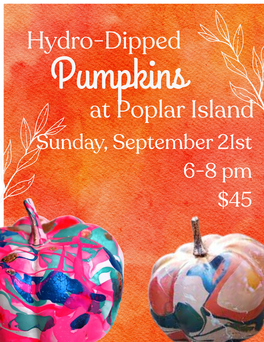 Hydro-Dipped Pumpkins