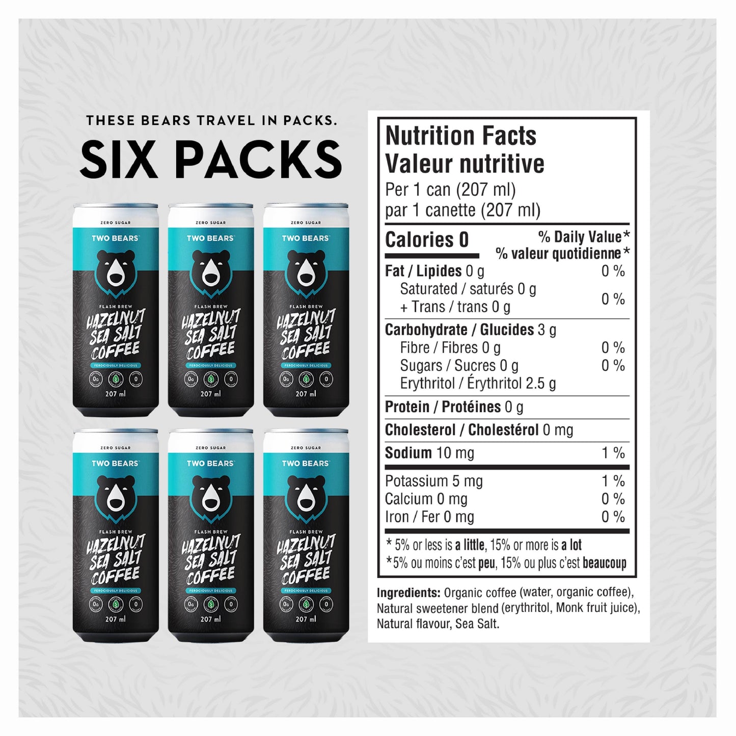 Hazelnut Sea Salt Flash Brew Coffee (207 ml)