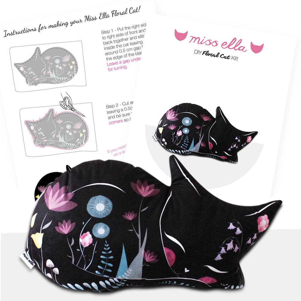 DIY Black Cat Cushion KIT