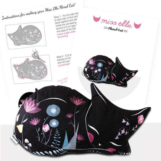 DIY Black Cat Cushion KIT